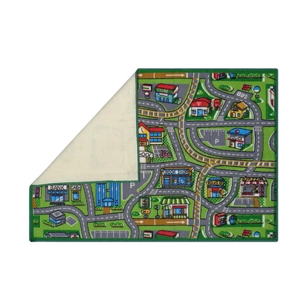 Rectangle Shape‎ Kids Rug Carpet with Anti Skid Backing Made Of Nylon-3 x 5 feet